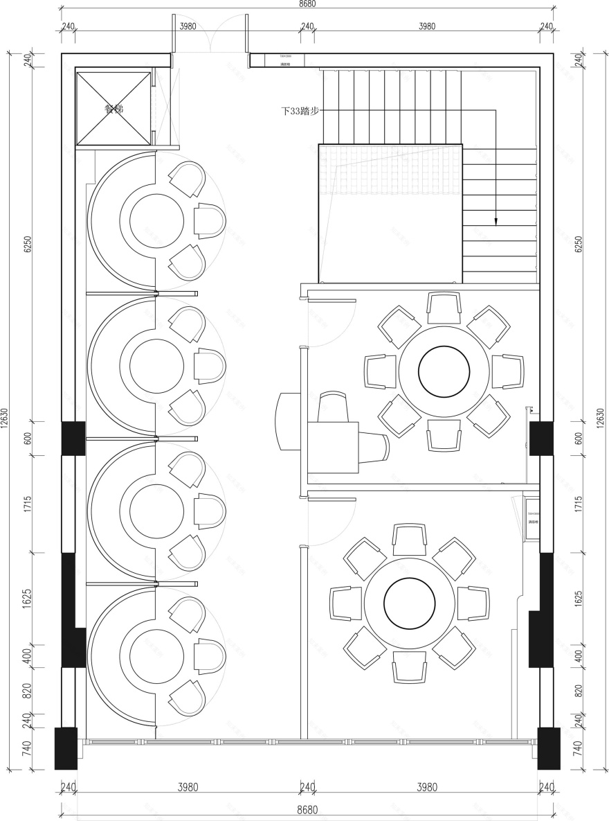 小淮潮餐厅丨中国淮安丨泽元三舍空间规划事务所-48
