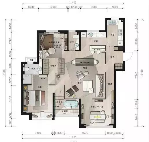 18 种户型设计方案 | 专业室内设计师的灵感之作-17