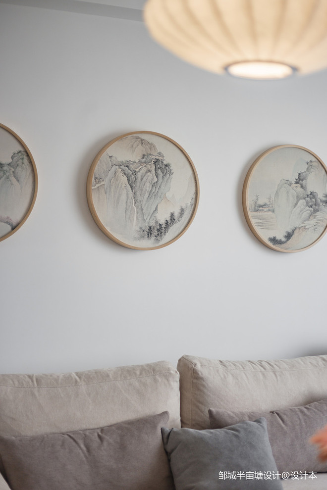 28万元三居130平米装修案例（禅静山水）丨半亩塘设计-35