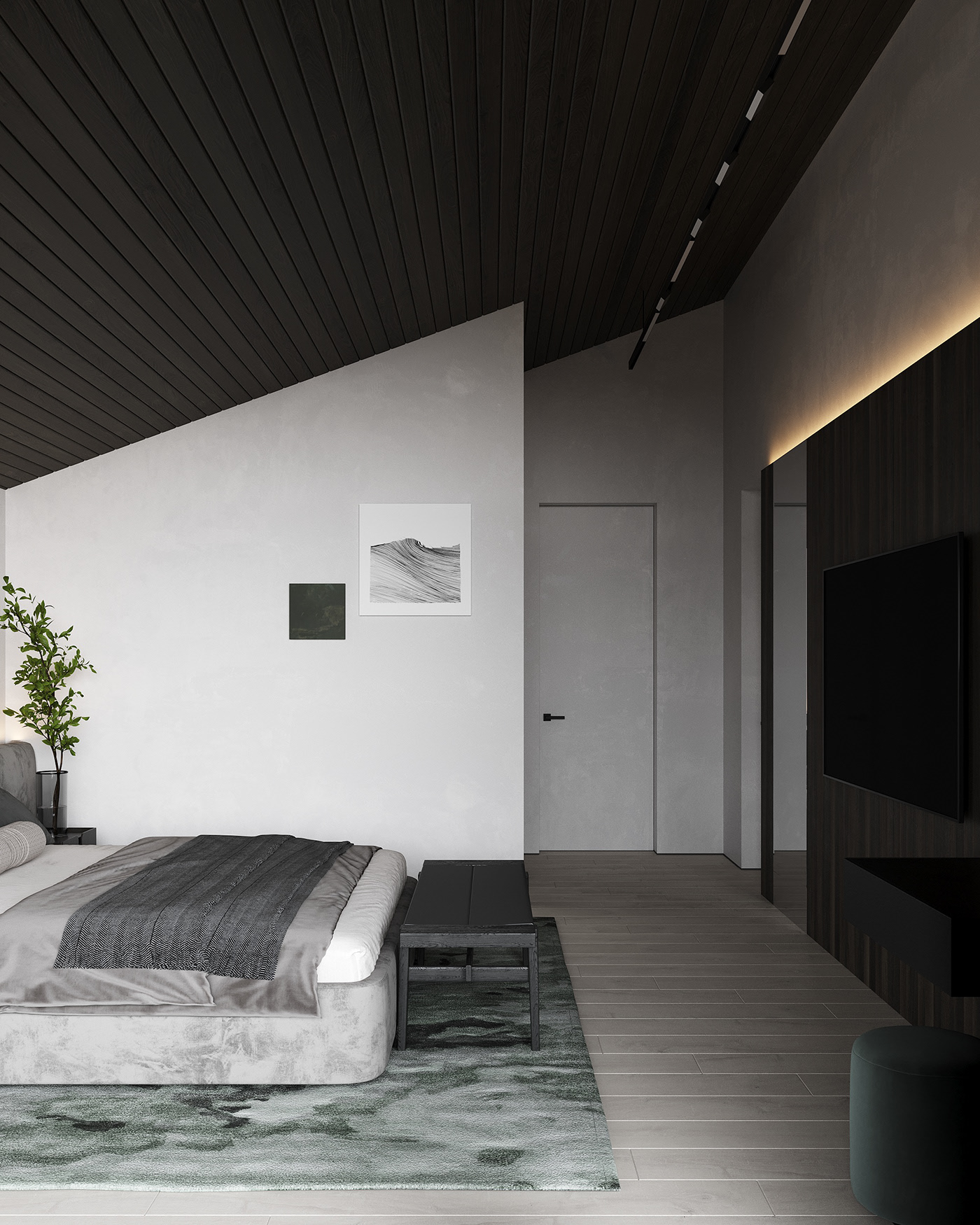 意式黑灰轻奢风室内设计-51