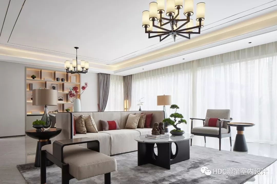 现代中式金泰地产中央星座样板房 | 古韵悠然，雅致禅意-14