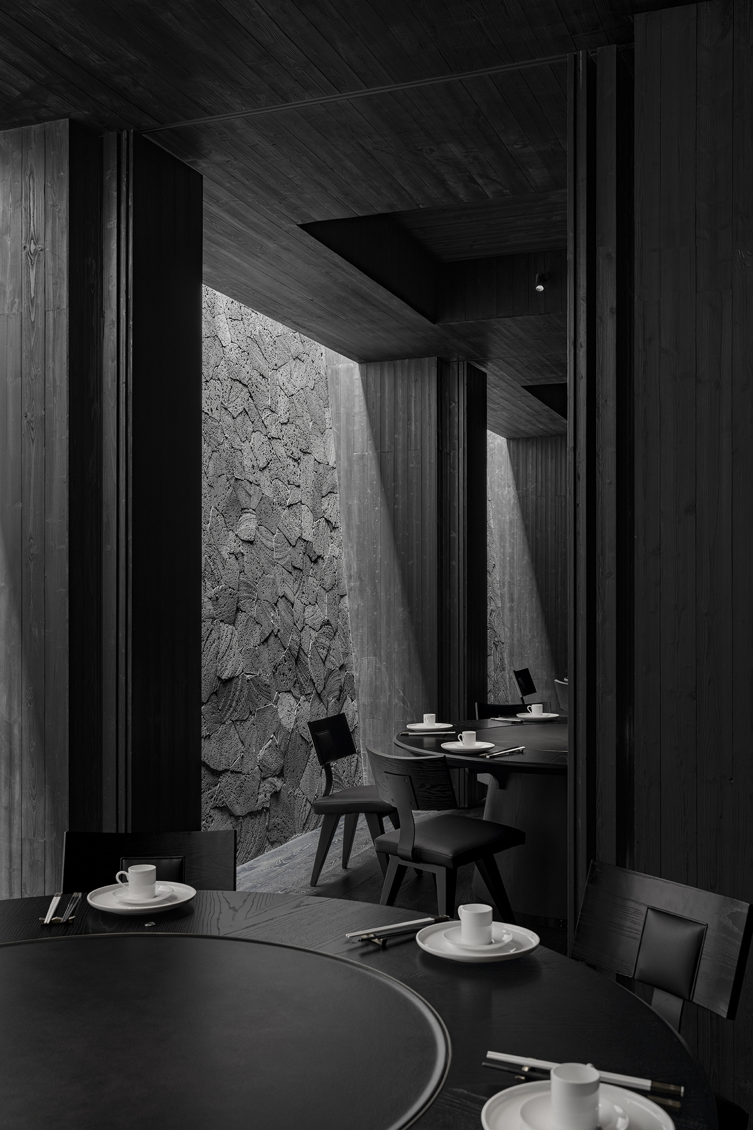 田间之上中国湘菜馆丨中国广州丨黑白木设计-96