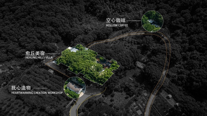 抚心集·愈丘Villa山野美宿丨中国普陀丨介隐建筑事务所-9