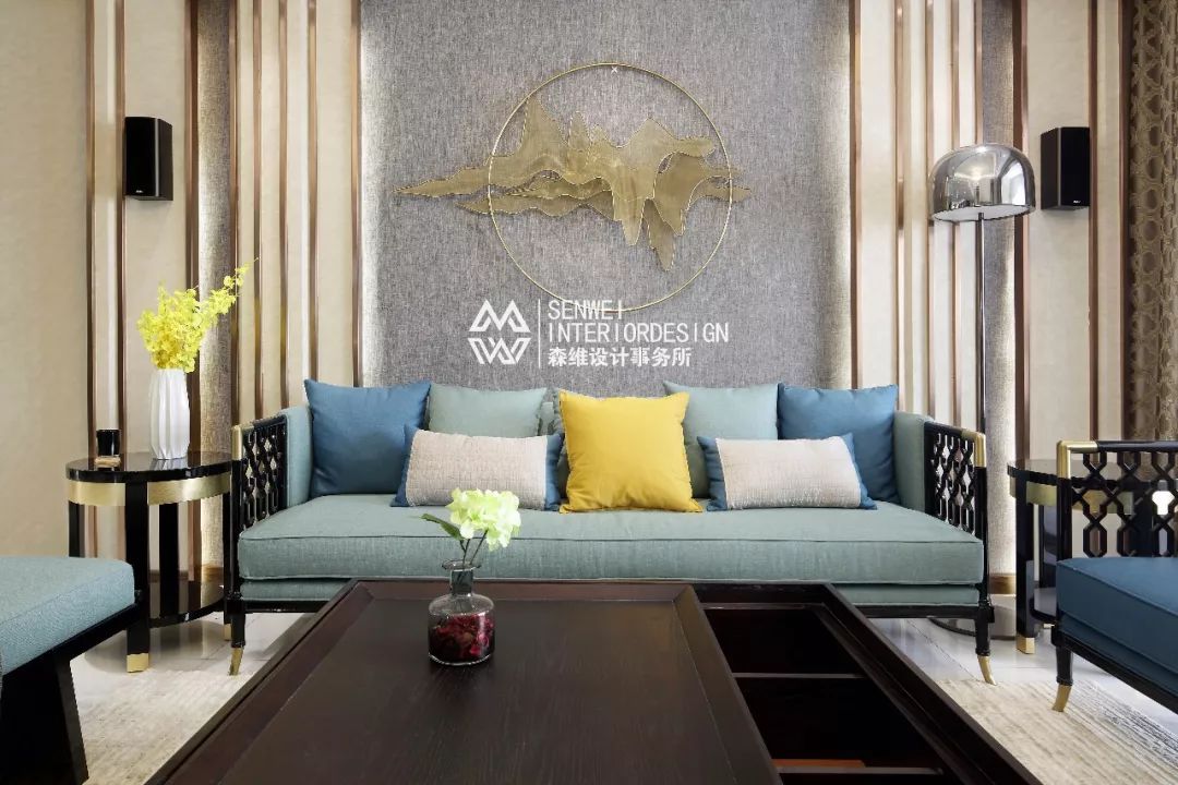 森维设计|| 浅茶清浊,华翠园奢宅平层新中式风-15