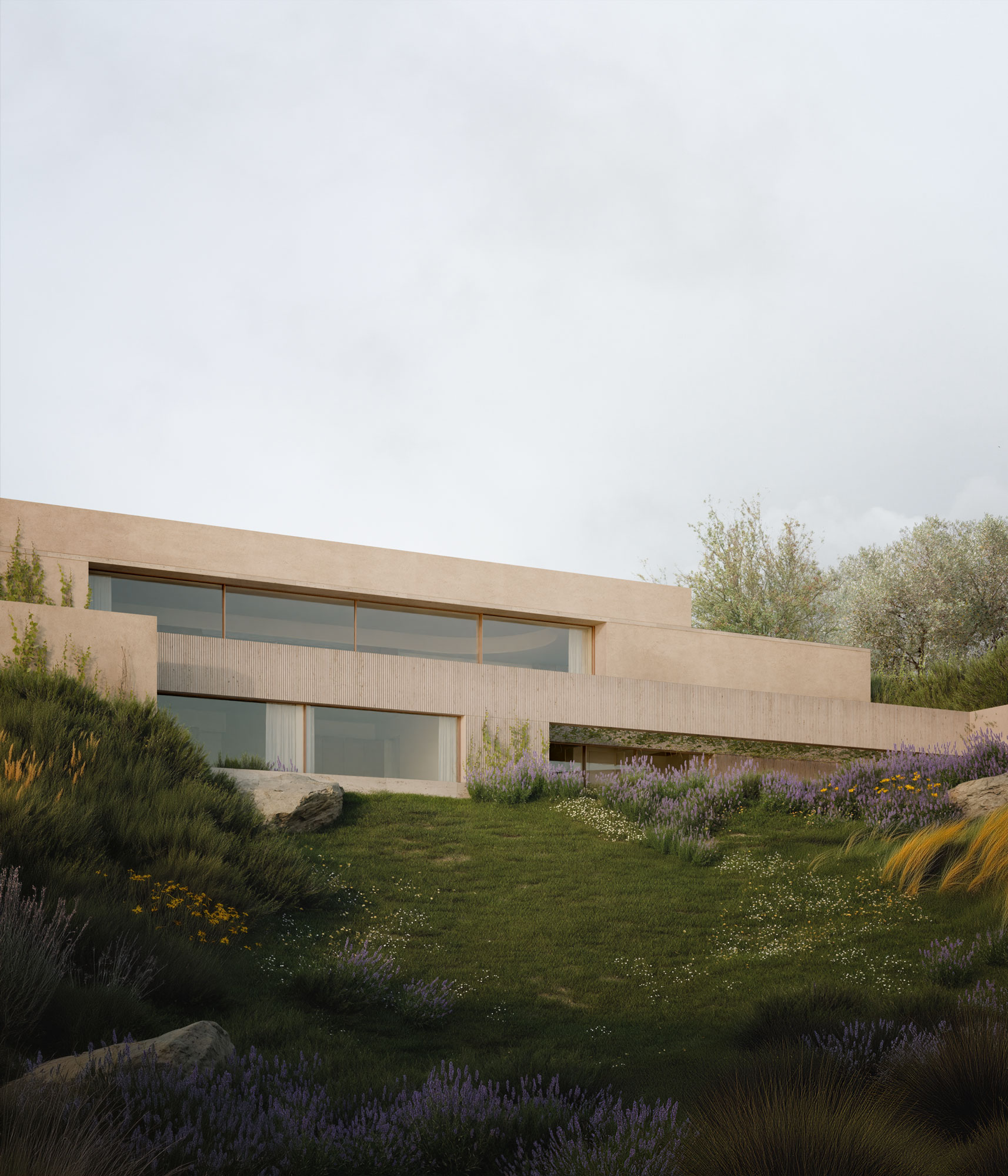 掩体屋；碉堡房（注：这里结合casa有房屋之意，bunker有掩体、碉堡之意给出此翻译，在不同语境可能有更合适表述） 丨西班牙丨Balzar Arquitectos-11