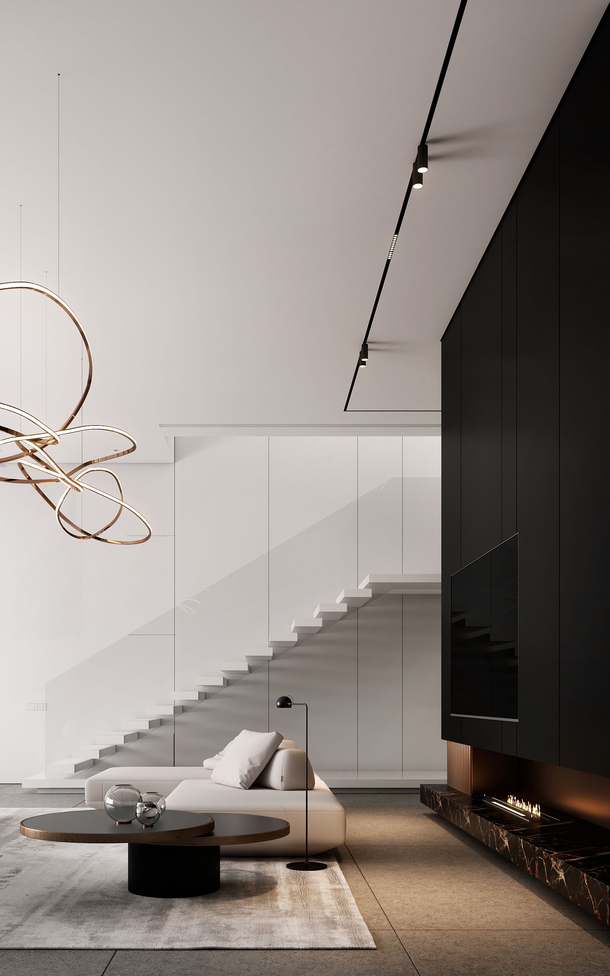 现代简约 复式空间设计！-1