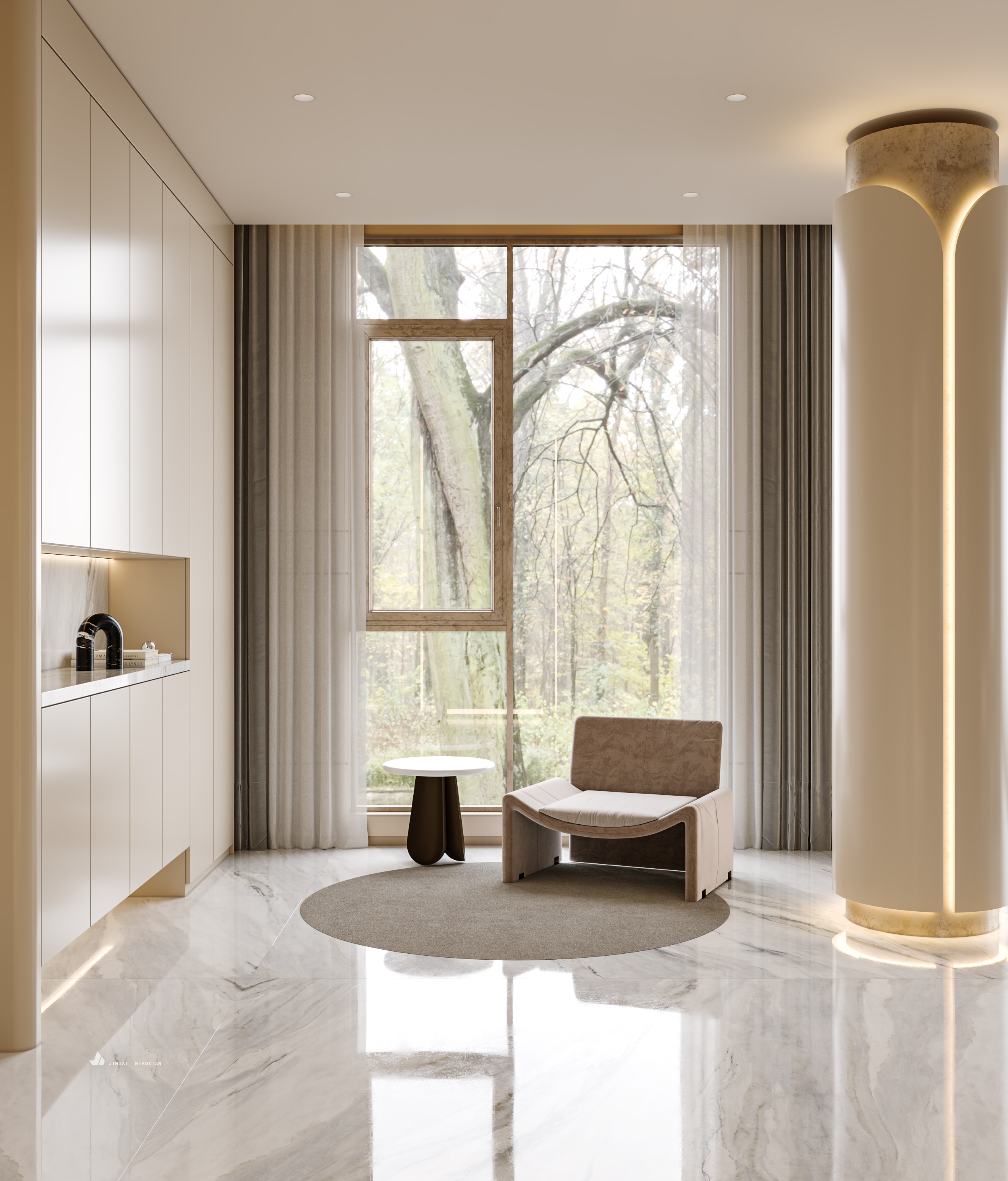 轻奢风与自建房的碰撞-12