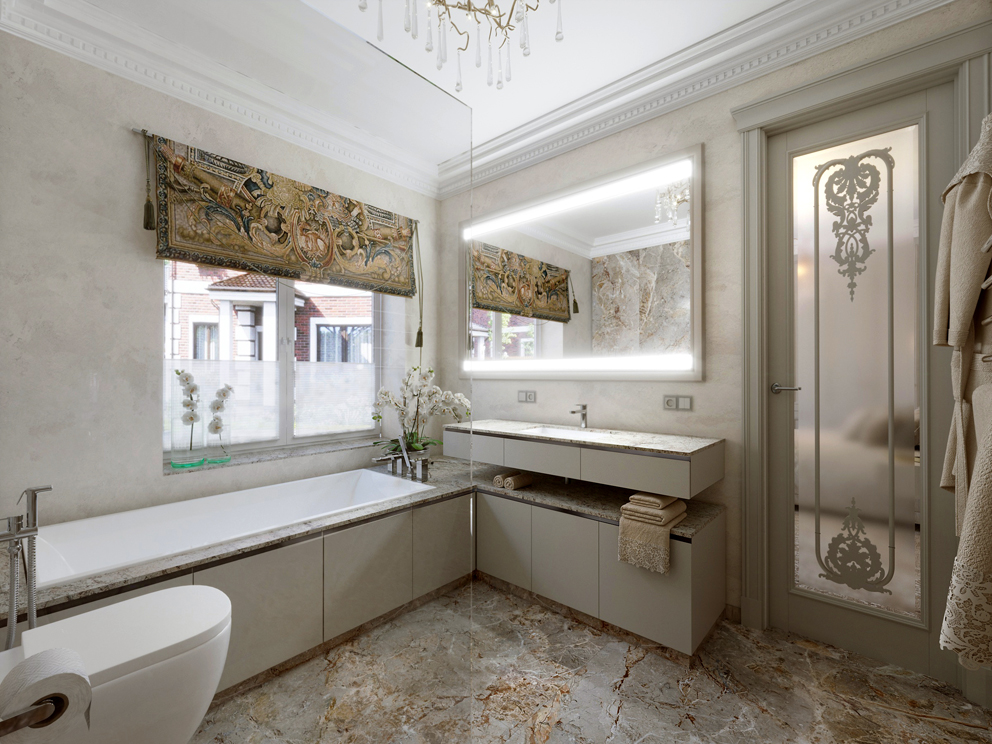 现代经典风格卧室及卫生间设计-6