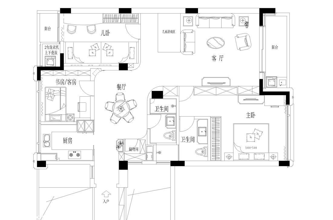 杭州创意公寓“新色古典”设计-22