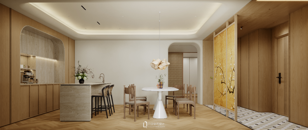 示觉设计|307㎡绿城黄浦湾，打破空间界限，实现多元化生活场景-16