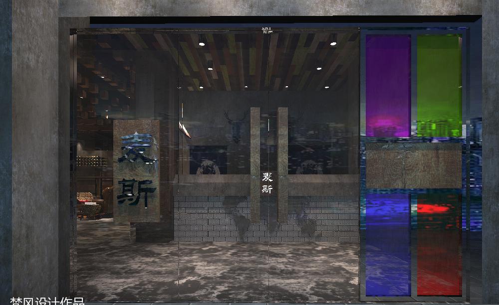 八宝街麦斯网咖——现代休闲娱乐空间设计-0