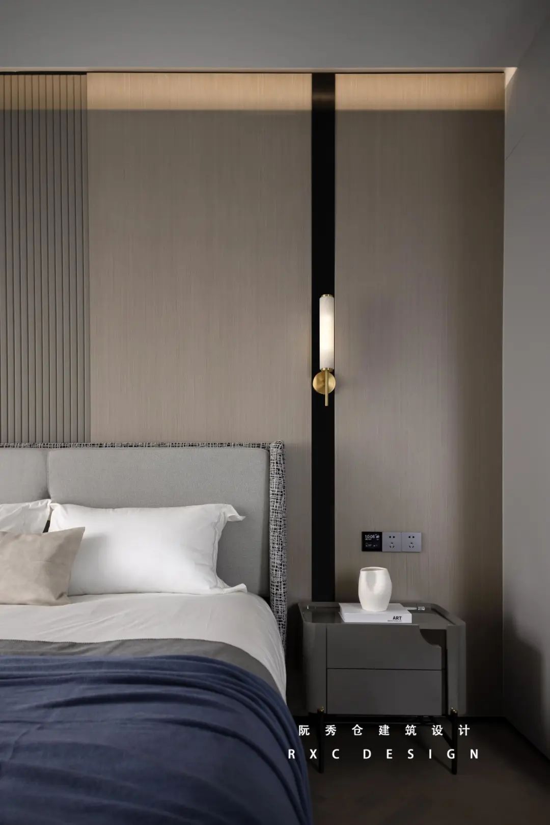 公园里 150㎡原木与灰黑的现代空间丨中国合肥丨阮秀仓建筑设计-30