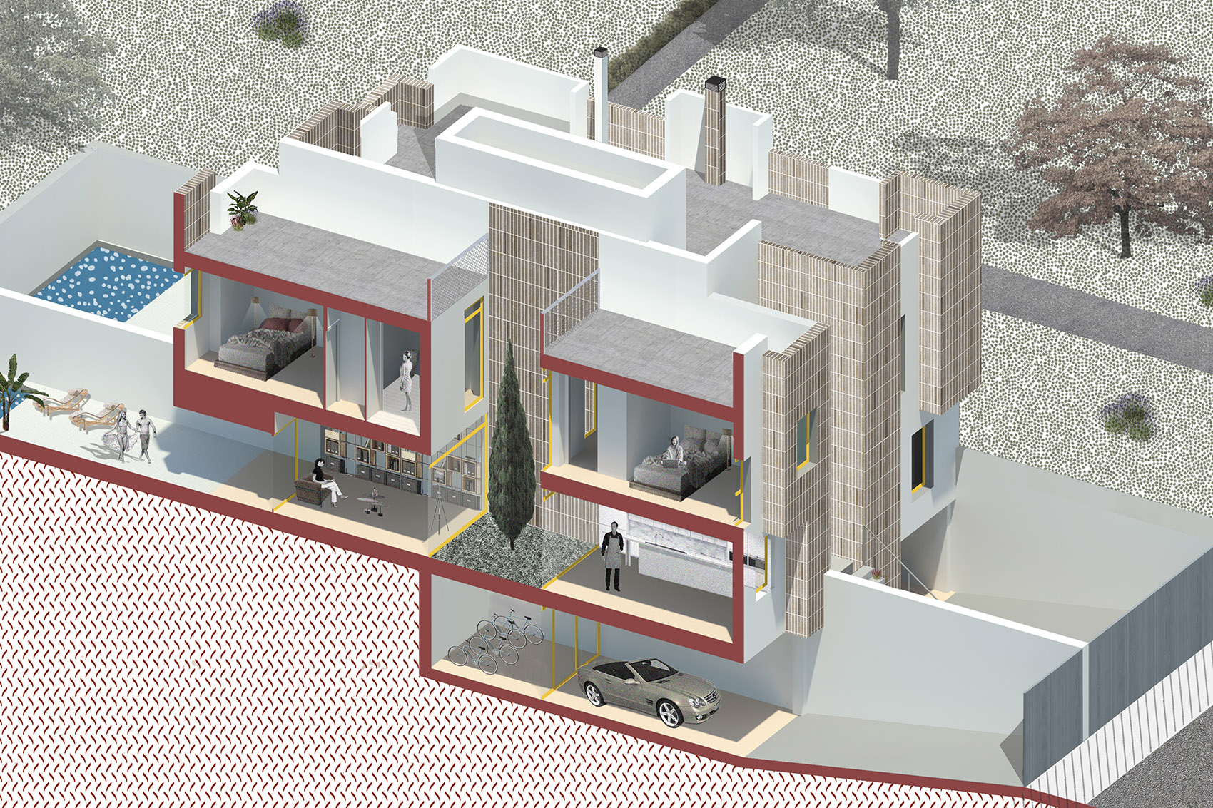 MONTECARMELO联排住宅，马德里 / OOIIO Architecture-47