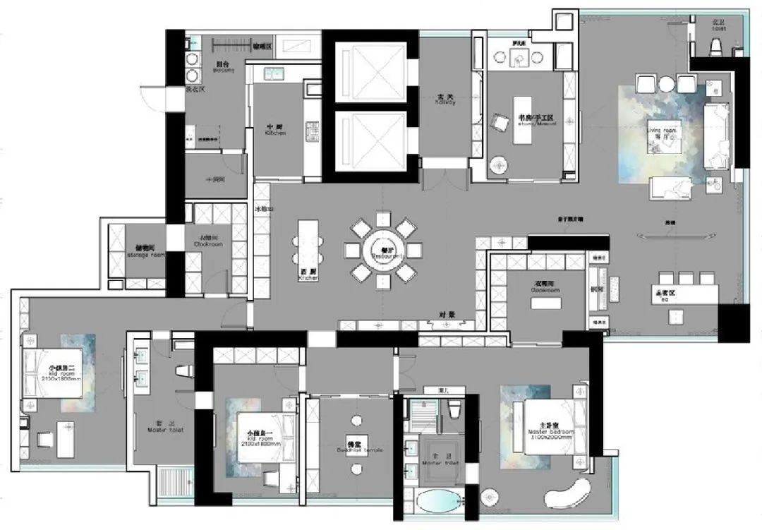 青山绿水间，370m²新中式奢华雅居-24