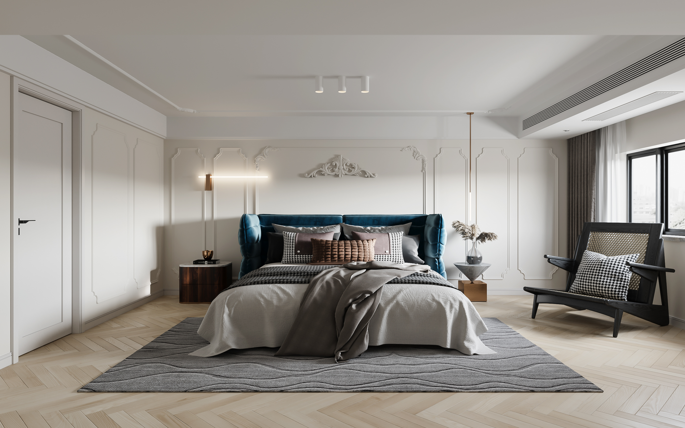 现代混搭风格效果图-18