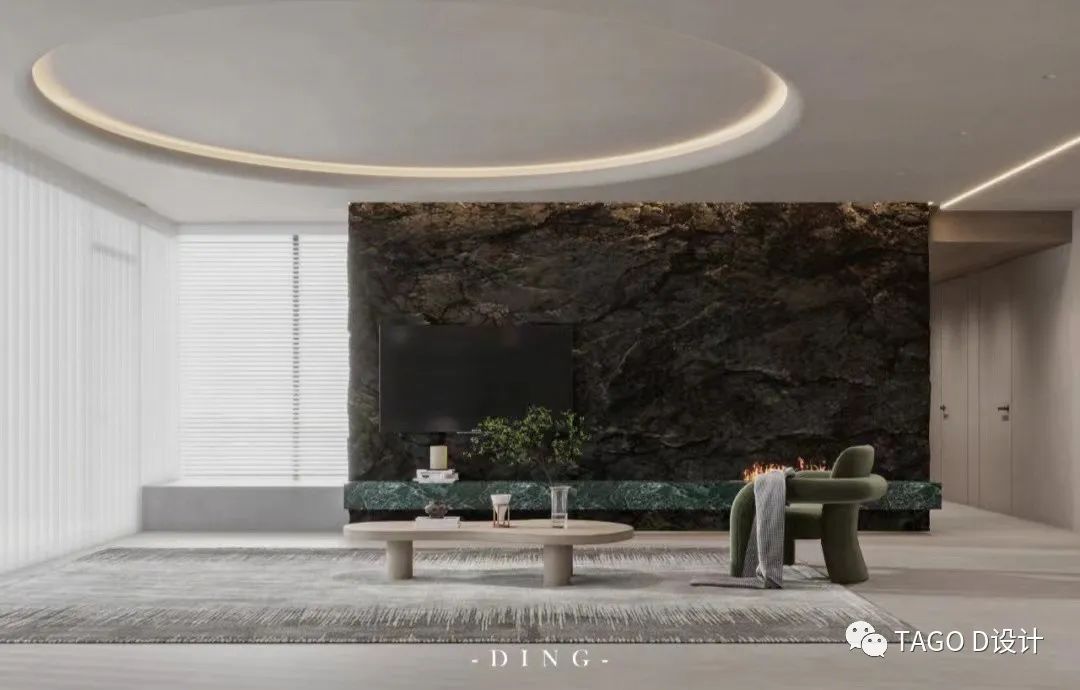 杭州君临天下极简诧寂风格大平层设计丨中国杭州丨浙江天工装饰工程有限公司 TAGO D 设计工作室-11