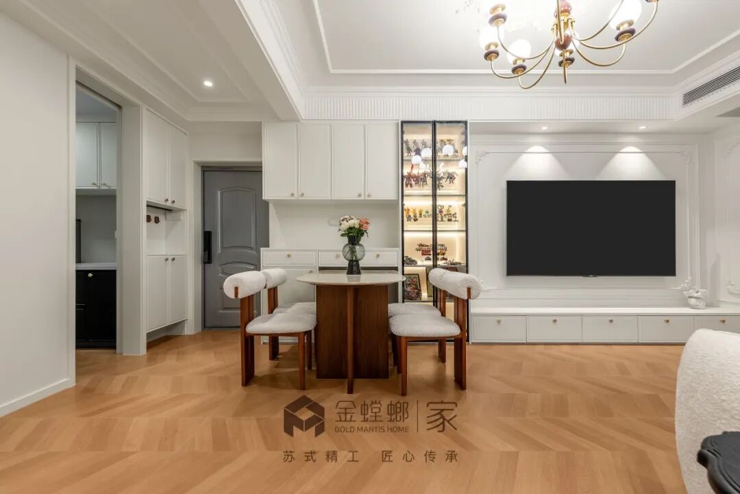 「金螳螂家泗阳店」90㎡法式奶油|是生活写给家的情诗-31