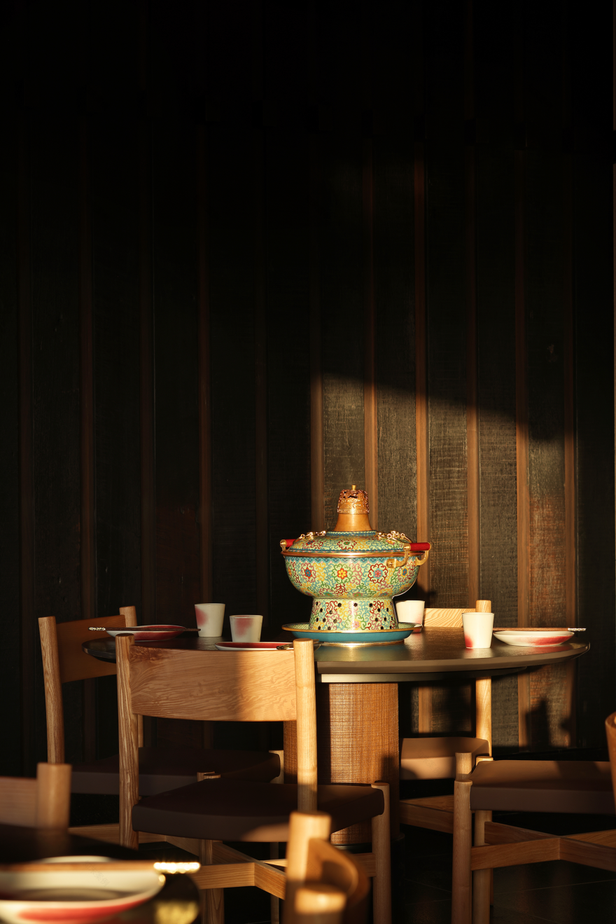 金昆阁·铜锅涮肉丨中国西安丨屋里门外设计-12