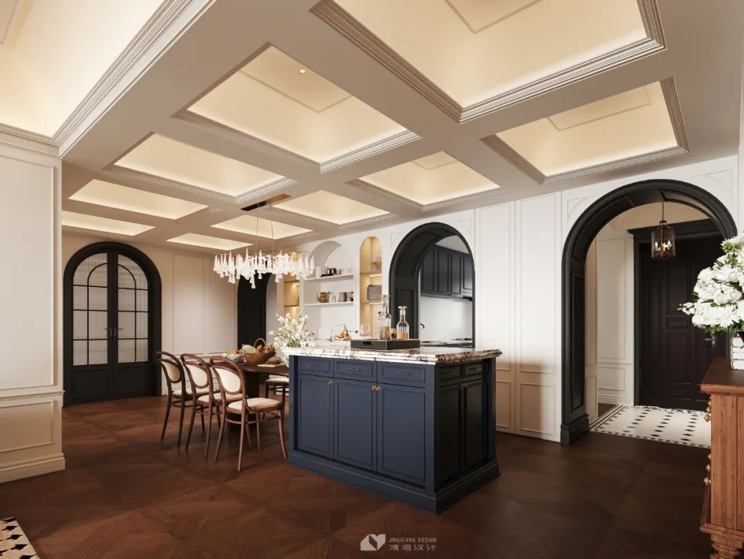 深圳金地翠堤湾法式复古住宅设计丨中国深圳丨深圳境相设计-23