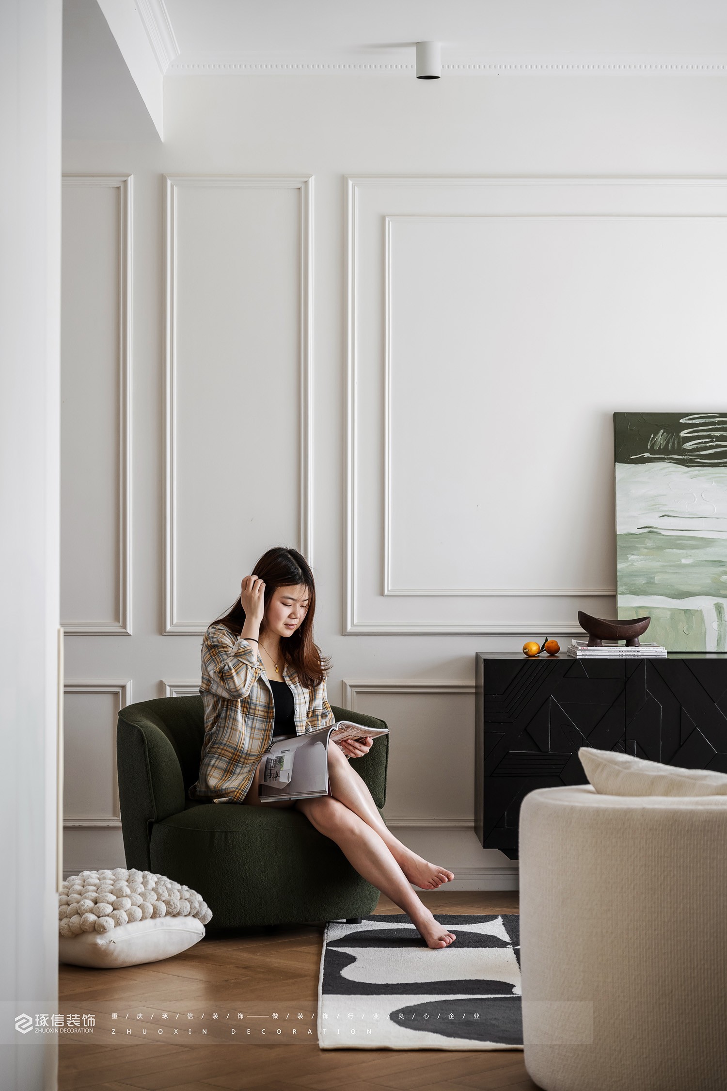 123m² 简约至美,品味法式风丨琢信装饰-12