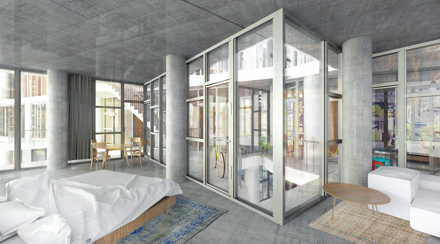 纽约经济适用房挑战项目（桌面公寓提案）丨美国纽约市丨Kwong Von Glinow Design Office-40