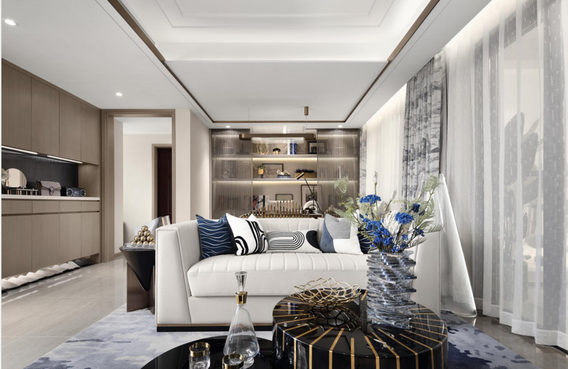 肇庆世茂滨江壹号样板间设计 | 空谷茗悠，知味赏韵-120