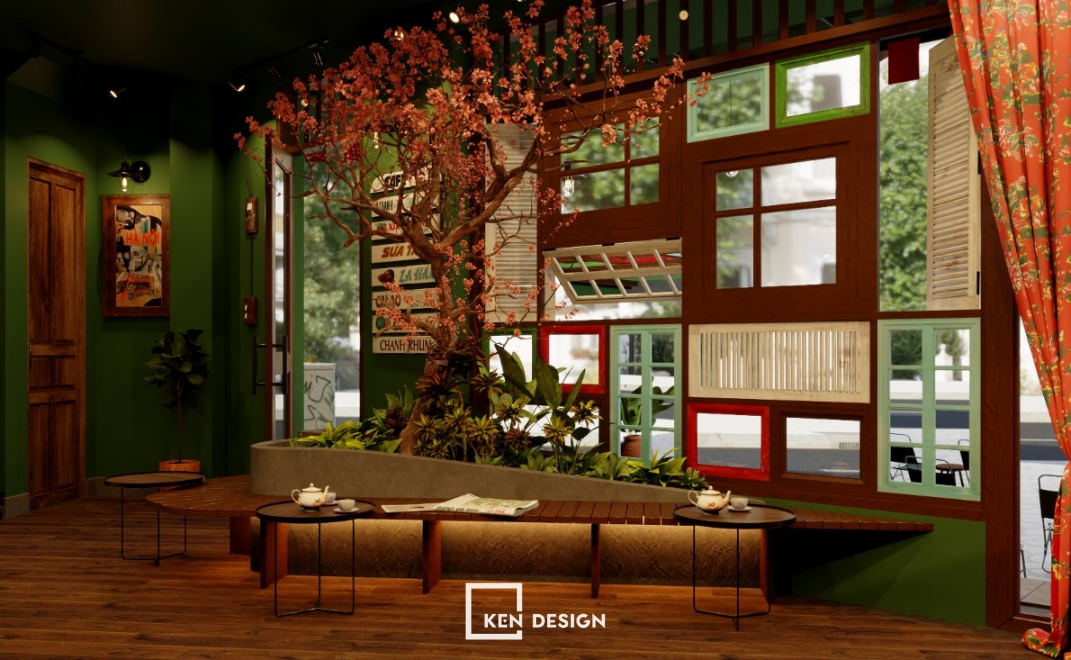 Tâm An怀旧风格咖啡馆设计丨越南河内丨Ken Design-33
