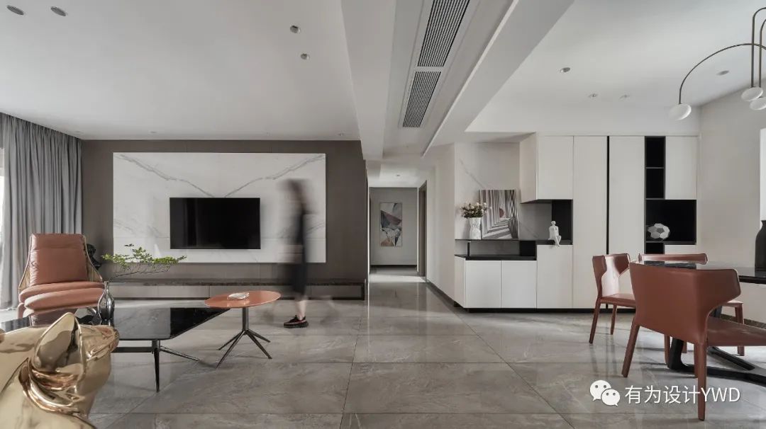 佛山南海中海千灯湖一号，木饰面与大理石的温暖碰撞-5