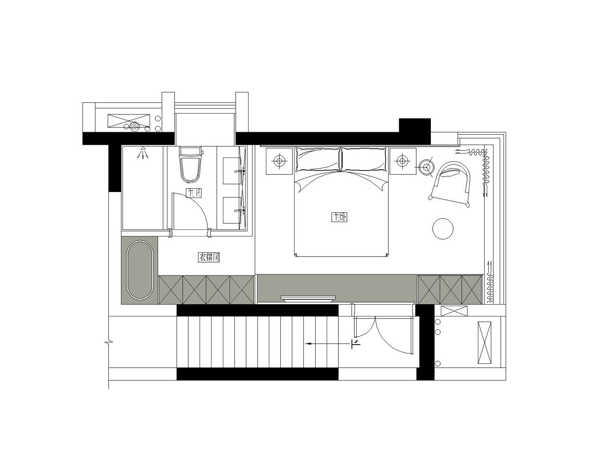几何极简之美 · 福建福州跃层精装房住宅设计丨中国福州丨原色设计-18