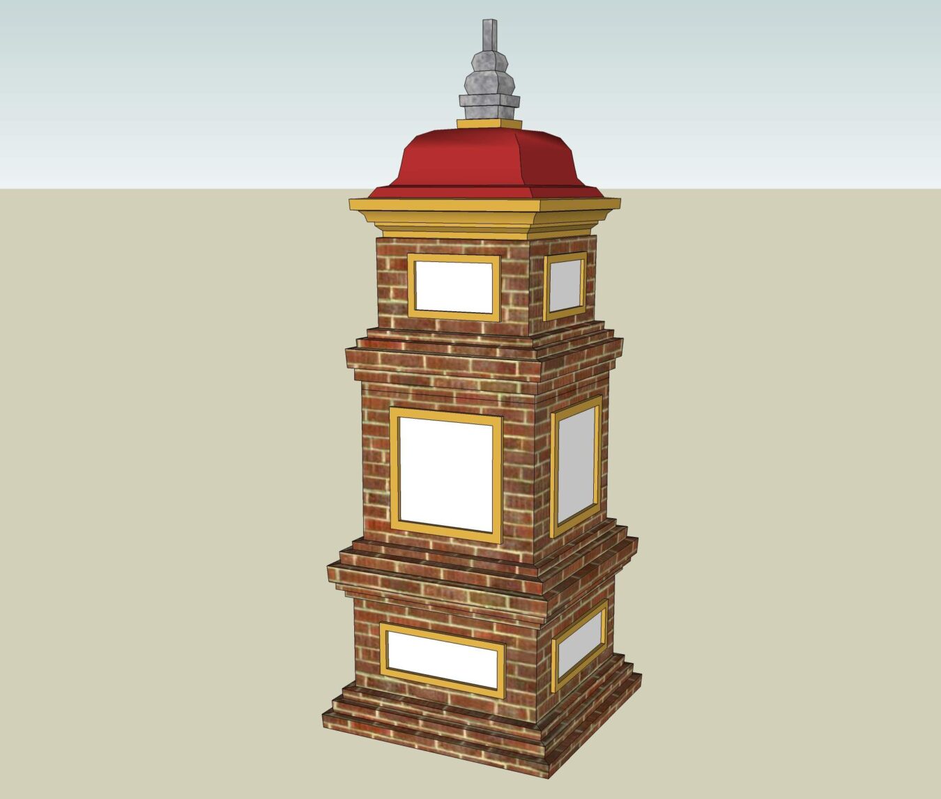 越南古建筑寺庙Sketchup模型库（P2）-1