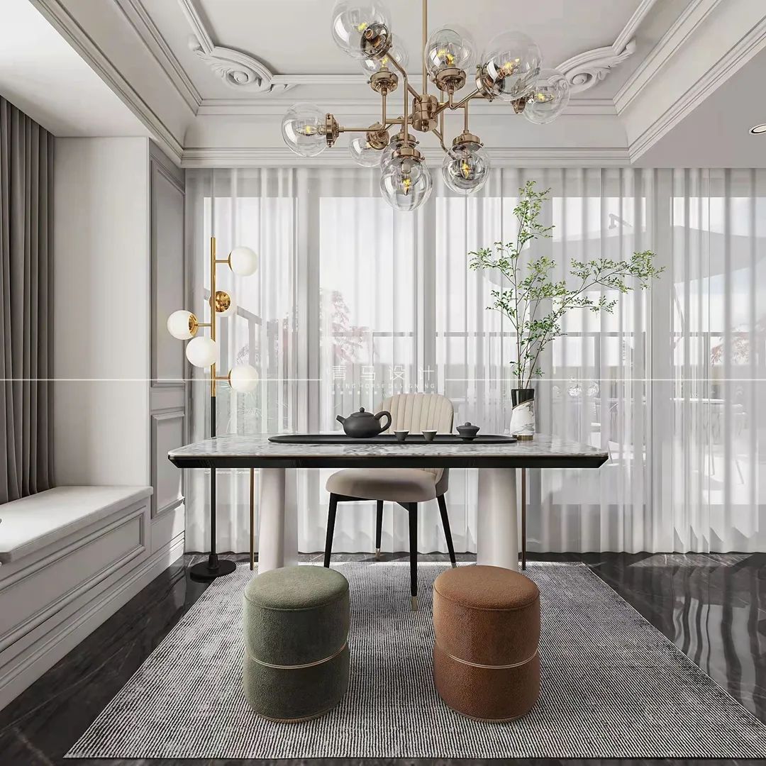 香湖湾上叠现代美式别墅设计丨中国西安丨青马别墅设计-51