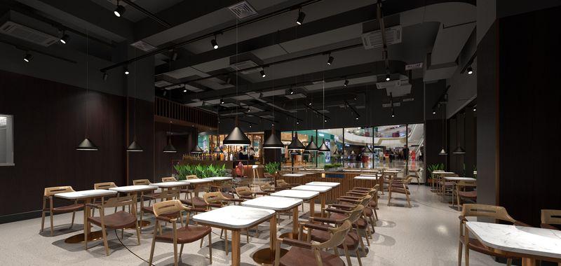 融合火木石的烧烤店设计-22