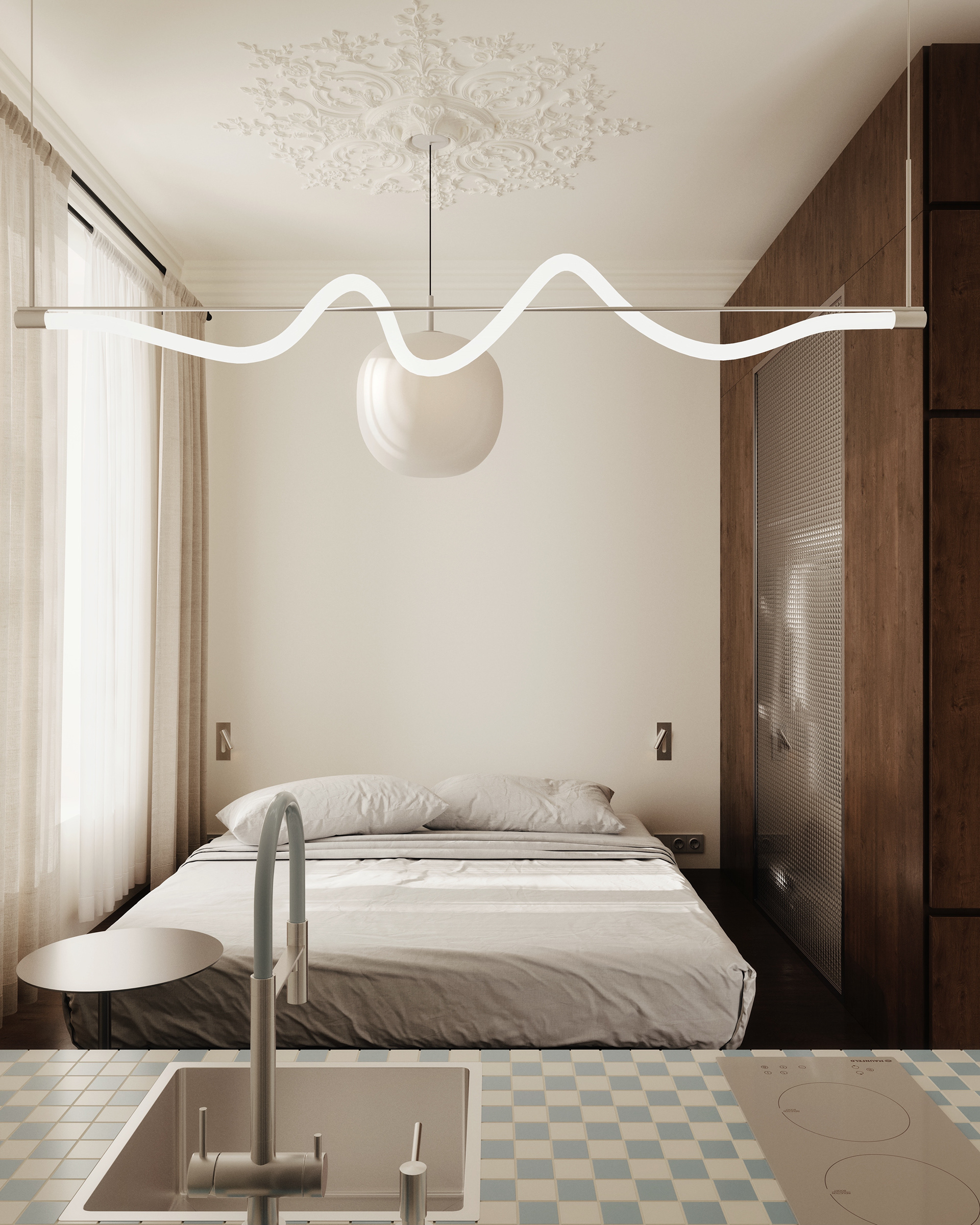 17平方米的爱彼迎公寓丨乌克兰利沃夫丨ST8 design studio-33