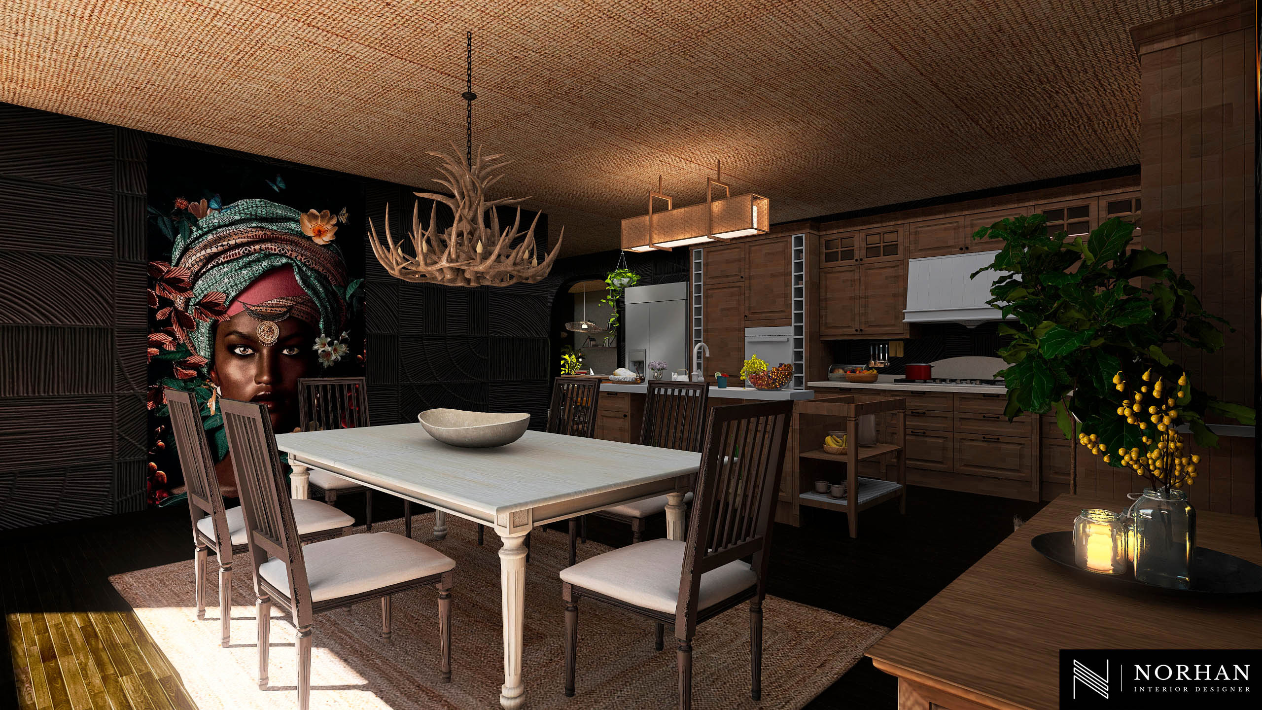 Apartement in African style-14