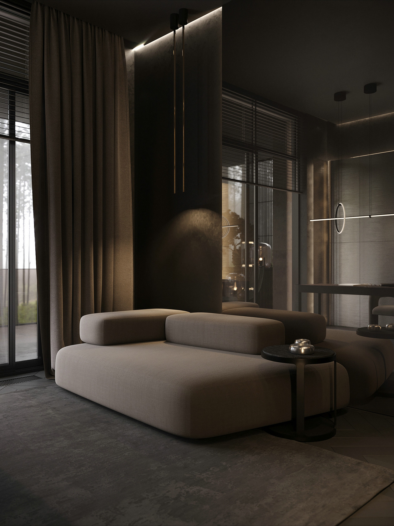 现代高级灰色系平层设计-9