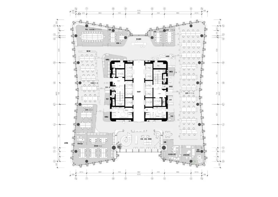 钱江新城企业办公空间丨中国杭州丨杭州岚禾建筑装饰设计公司,杭州壹景（ABBD）设计事务所-39