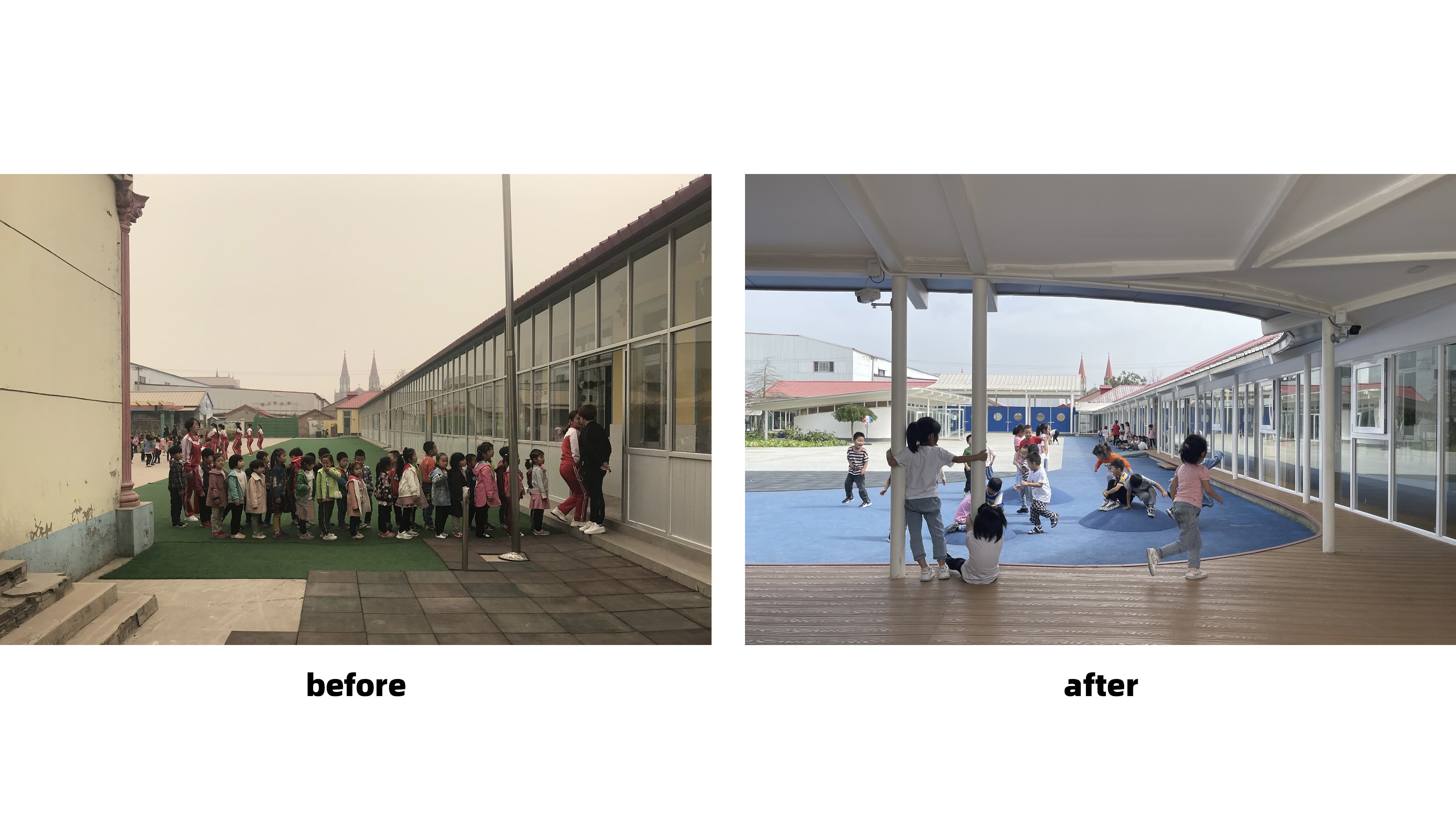 探学环  献县阳光幼儿园:环廊将新旧空间串联丨中国河北丨众建筑-18