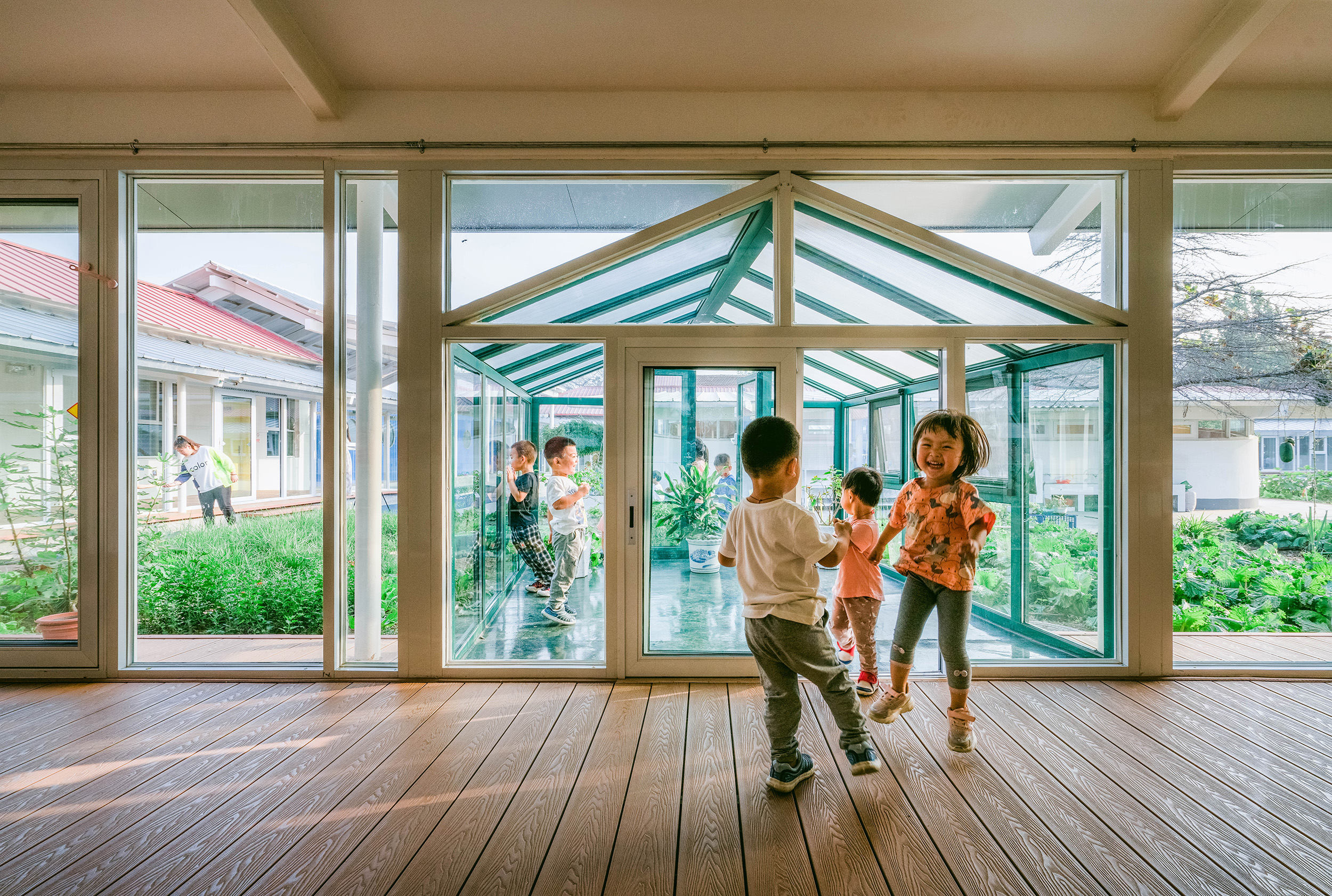 探学环  献县阳光幼儿园:环廊将新旧空间串联丨中国河北丨众建筑-70