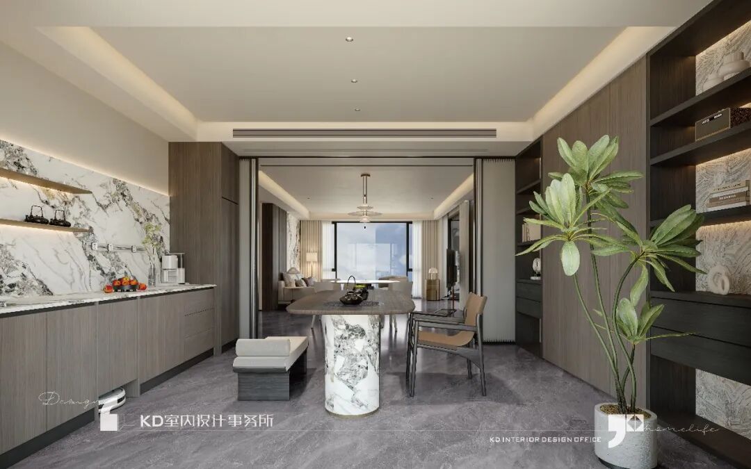 云湖郡206㎡  极简主义下的克制与温柔丨中国重庆丨KD室内设计事务所-21