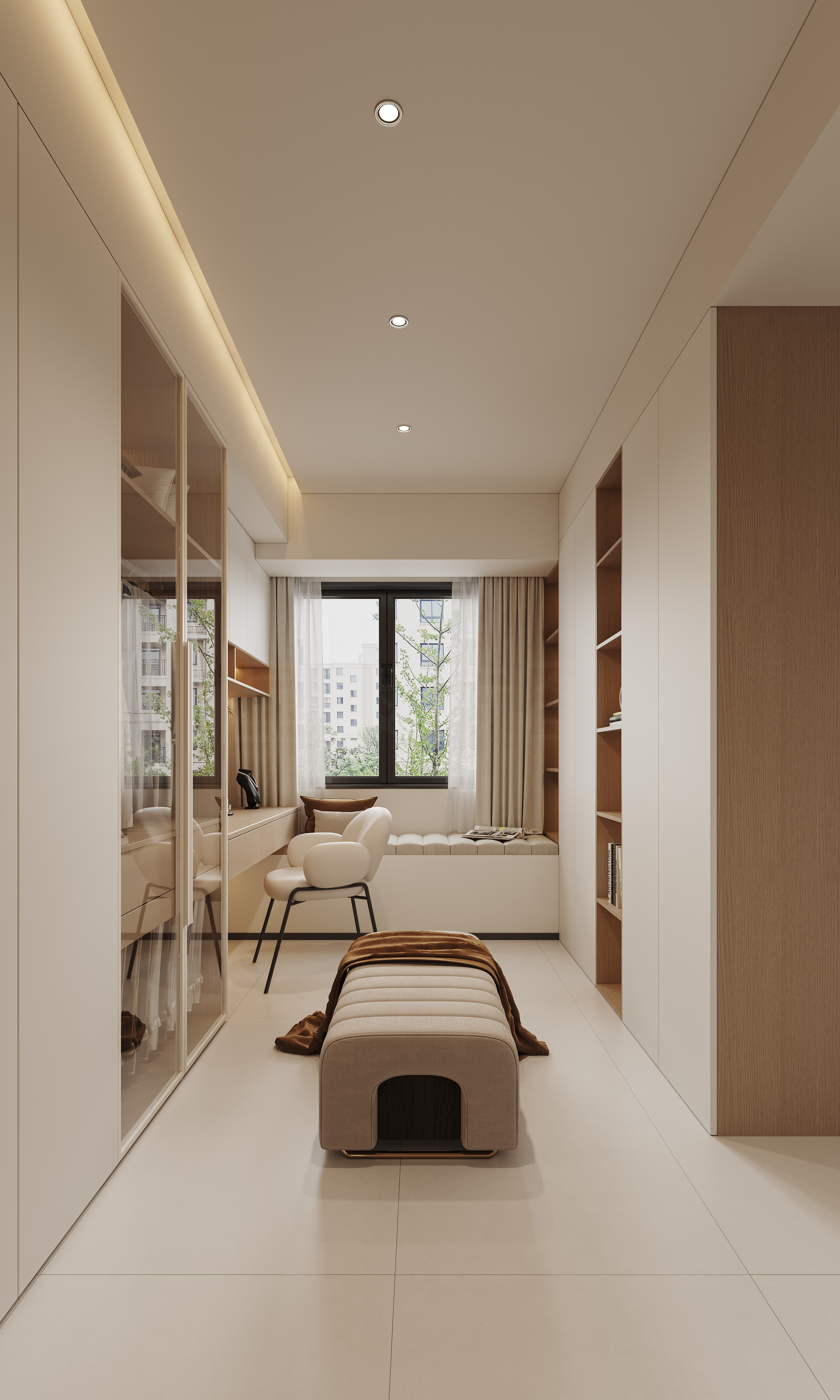 一个让人舒适的奶油风装饰-4