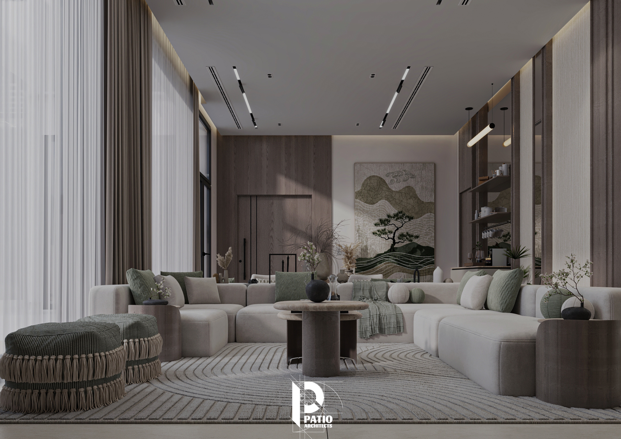 Modern family living room & Coffee Corner-4