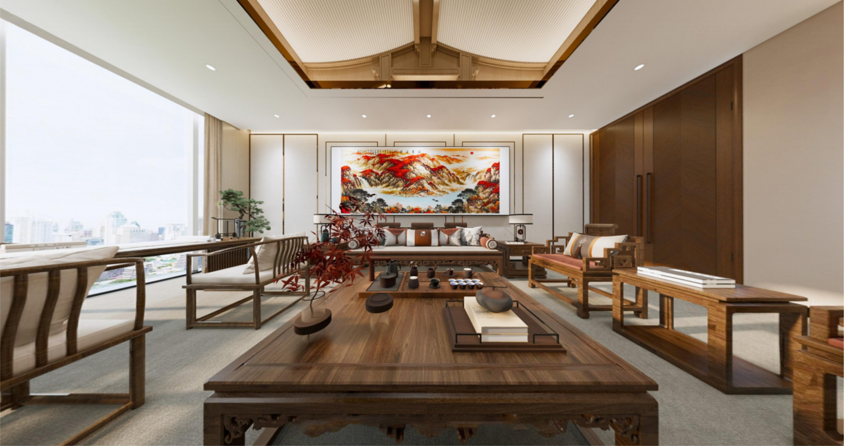 写字楼办公空间装修效果图-10