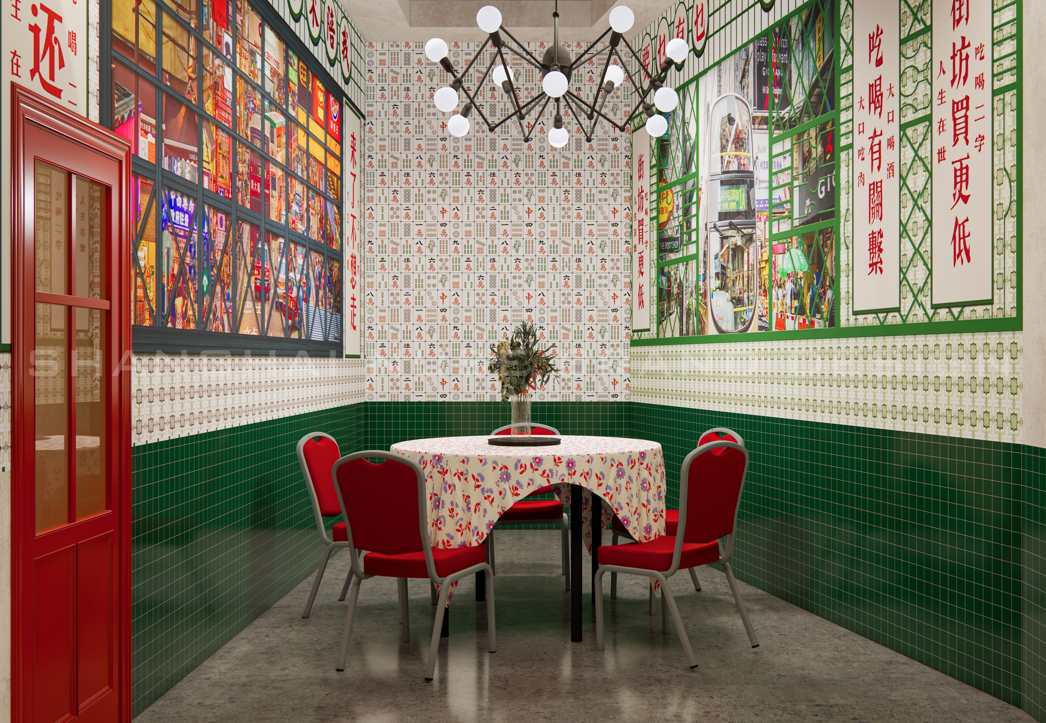 当大上海遇上香港旧时光:一间市井餐厅的复古文化狂欢丨木村空间设计有限公司-25