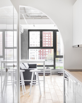 莫斯科极简小公寓设计丨俄罗斯莫斯科丨SHKAF interior architects