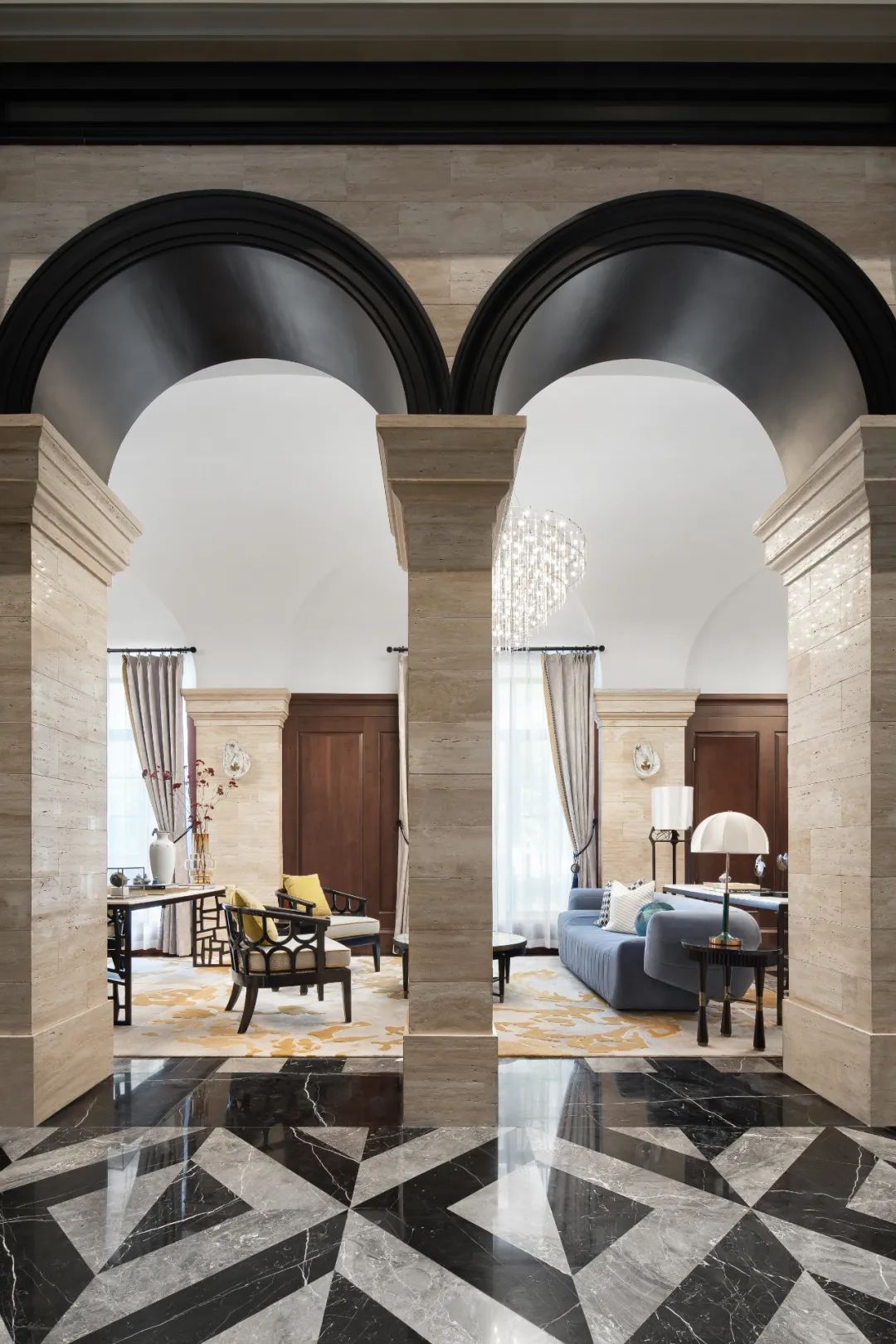 烟台万科御龙山悦莊销售中心——东西方无界的现代美学空间-40