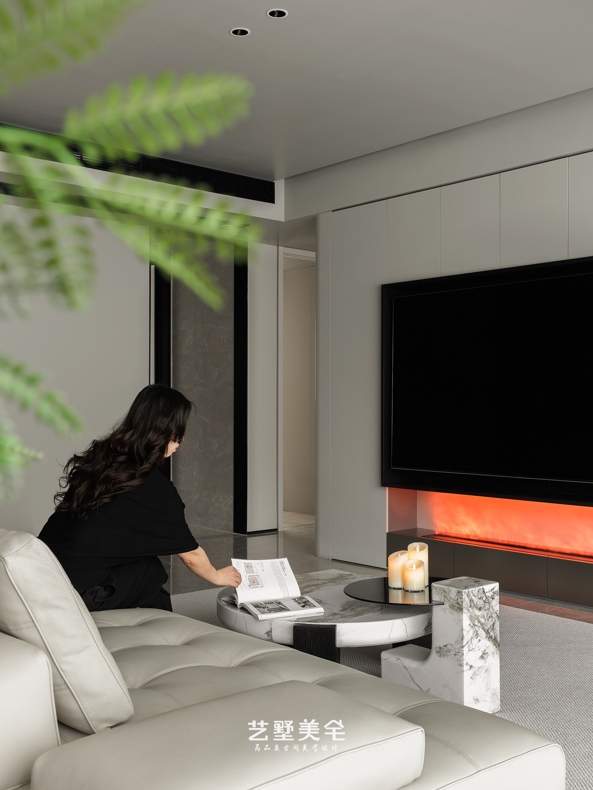 实景 139㎡高级灰克制美学现代高级感栖居丨中国合肥丨艺墅美宅-30