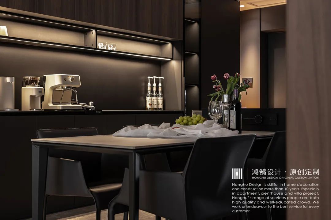 深色现代空间 · 天宁吾悦 140㎡的质感生活丨中国常州丨鸿鹄设计-20