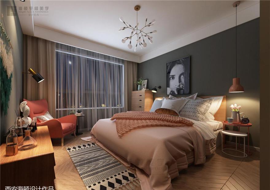 西安群贤道九号 150㎡复古轻奢风 海顿设计展现定制魅力-42