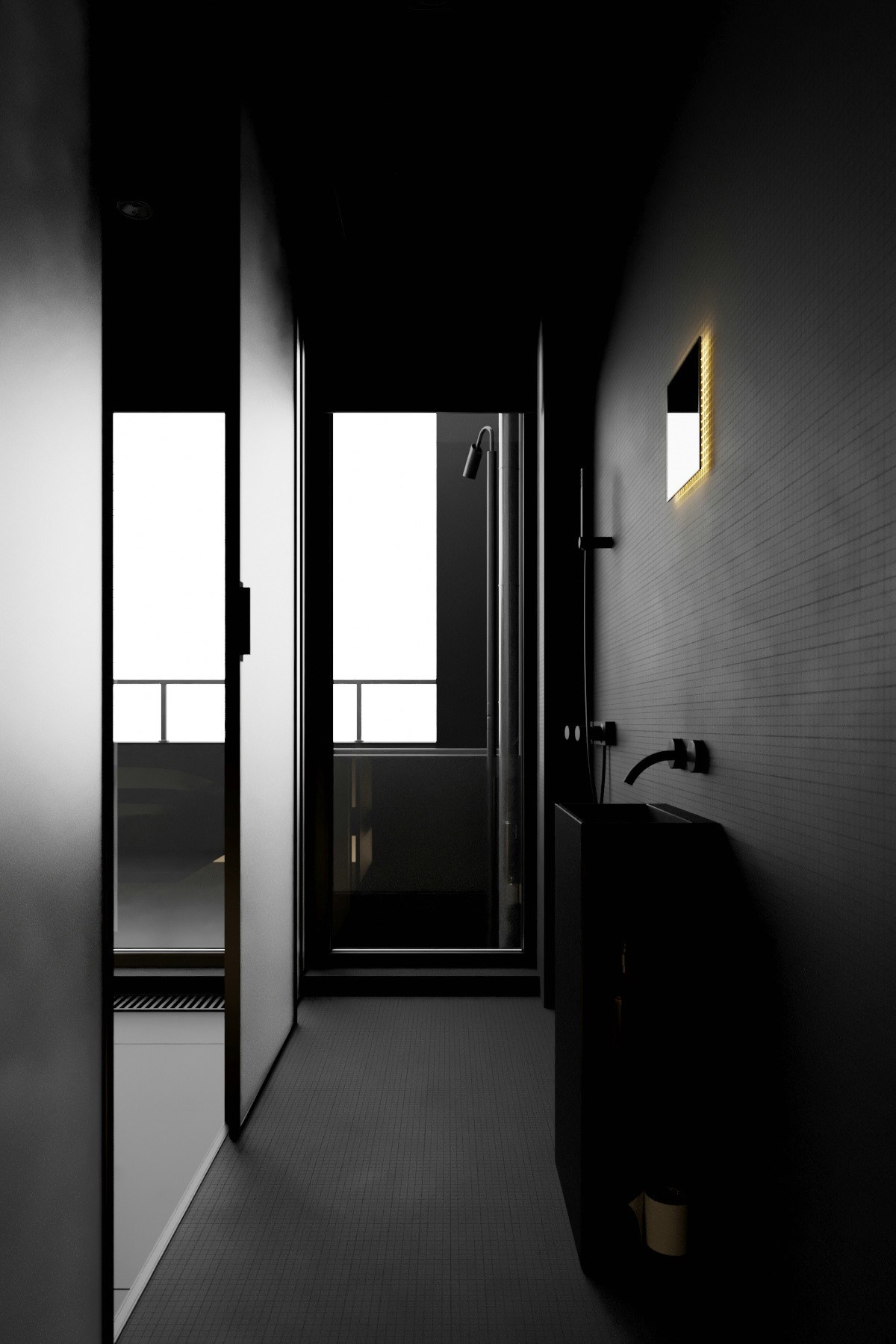 高级黑+工业风,帅气而个性的生活居所-60