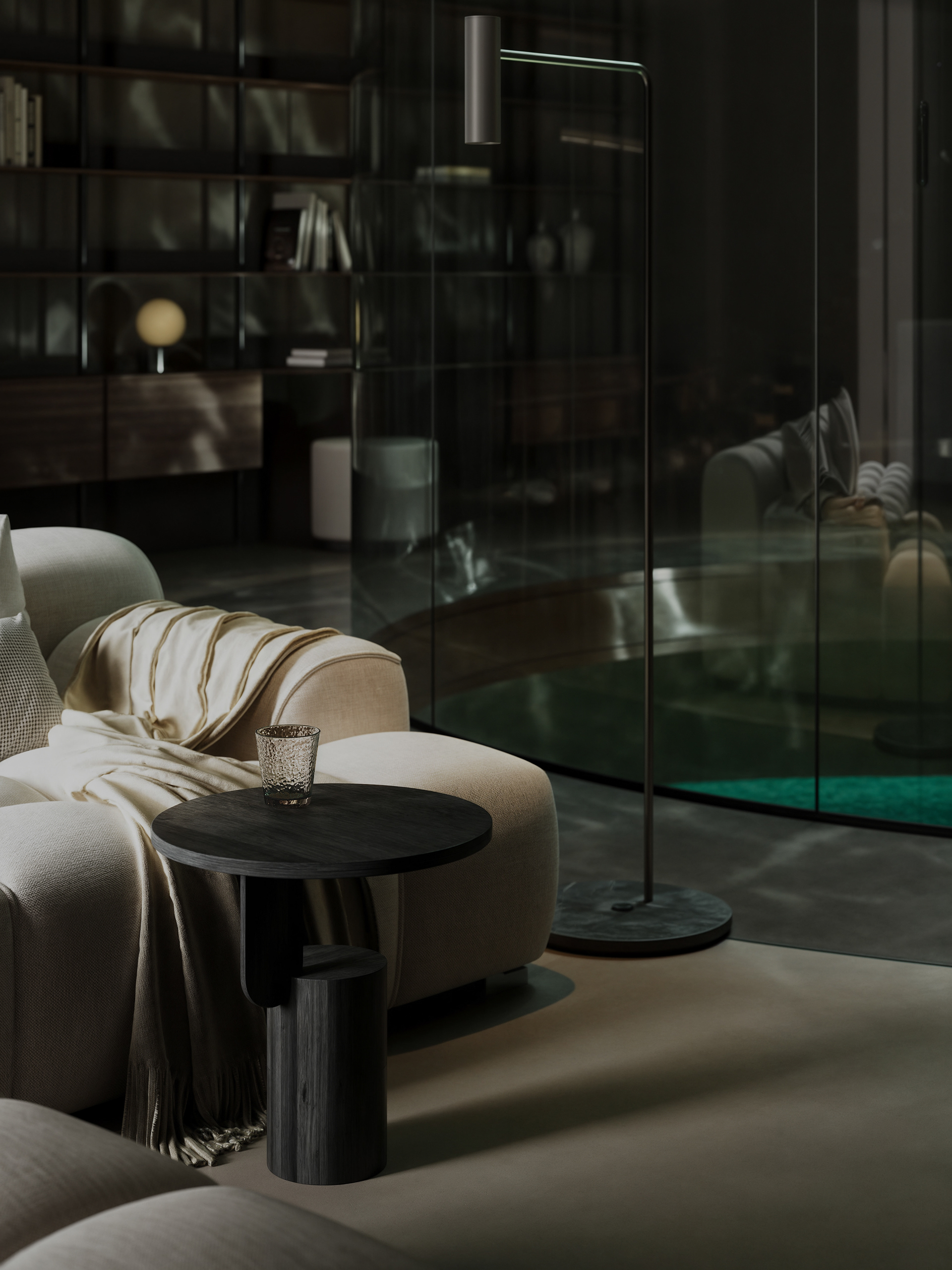 带游泳池的简约别墅-9